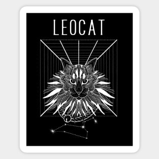 A zodiac cattery: Leo - leocat. Sticker